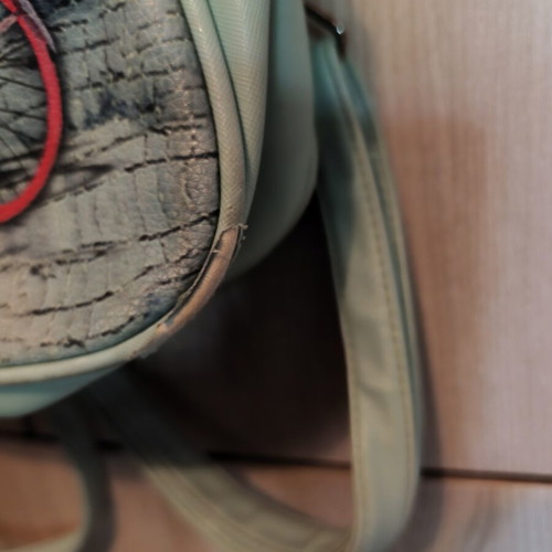Leather backpack bag, Italian design