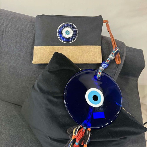 Handbag and glass eye gouri new, set