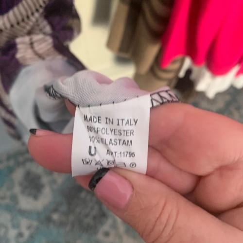 Velvet dress purple with beige like new Urban
