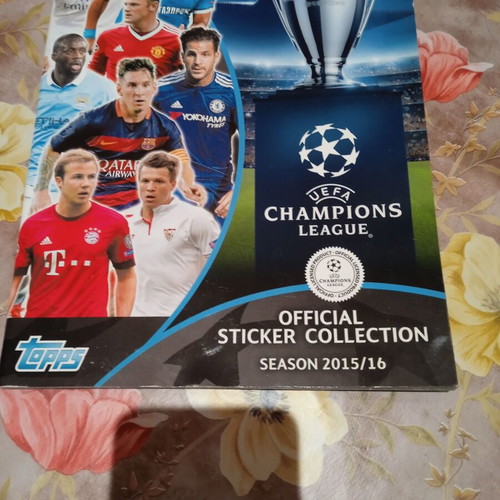 Champions League 2015-2016 album used with stickers