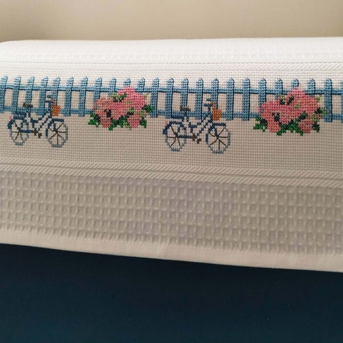 Embroidered kitchen towel 100% cotton new