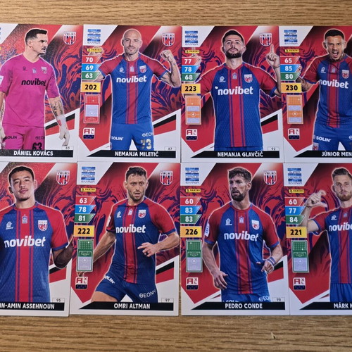 Volos Super League 2024-2025 Adrenalyn XL cards like new, set of 8