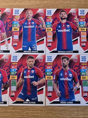 Volos Super League 2024-2025 Adrenalyn XL cards like new, set of 8