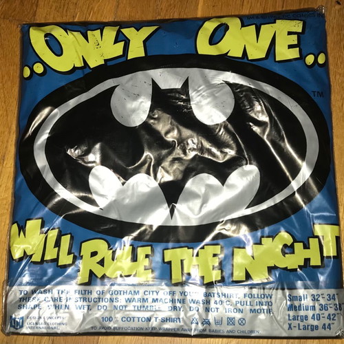 Vintage Batman T-Shirt XL deadstock factory sealed DC Comics