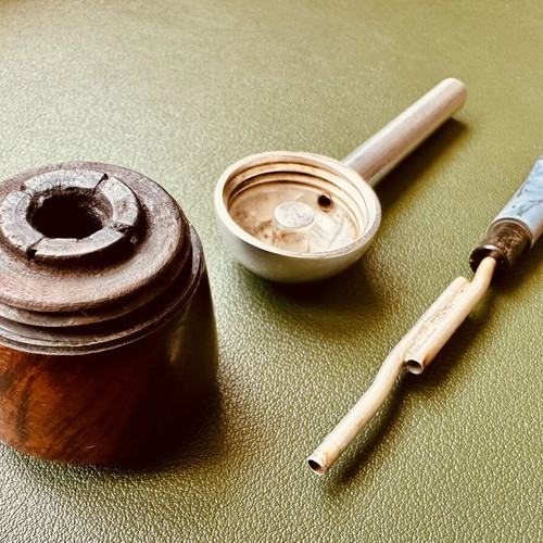 Vintage Ronson pipe from 1960s, used, aluminum body