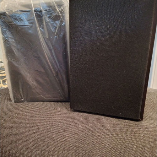 Sound system speakers new dark brown color, set of 2