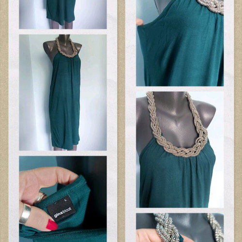Gina Tricot Dress like new with built-in metal necklace decoration