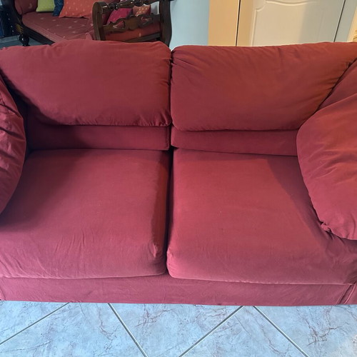 Two-seater sofa used 1.72x0.85 with cushions