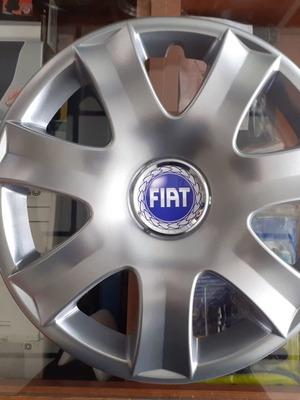 15'' Fiat wheel caps silver, set of 4 pieces