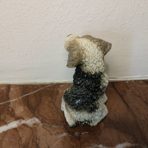 Decorative dog figurine like new, height 6.7 cm