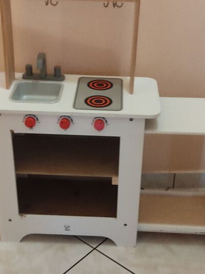 Hape Ξύλινη Κουζίνα Cook 'N Serve μεταχειρισμένη με φθορές