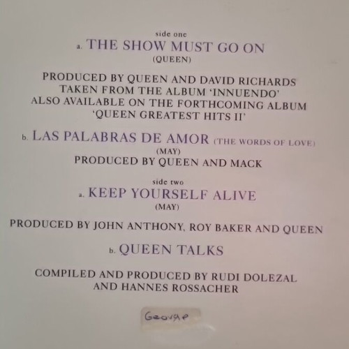 Queen The Show Must Go On vinyl used