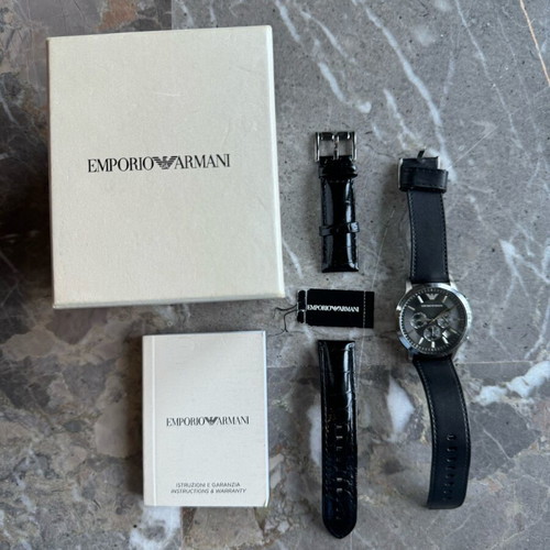 Emporio Armani men's watch AR2447 like new, black