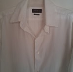 Zara Man Slim Fit λευκό βαμβακερό-elastan πουκάμισο νούμερο S μεταχειρισμένο