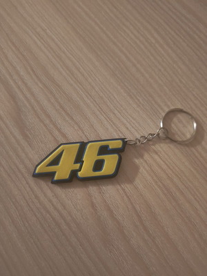 Μπρελόκ Valentino Rossi VR46 τρισδιάστατα εκτυπωμένο