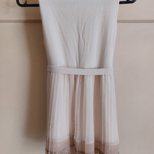 Intimissimi blouse used, beige, size M with pleats and lace