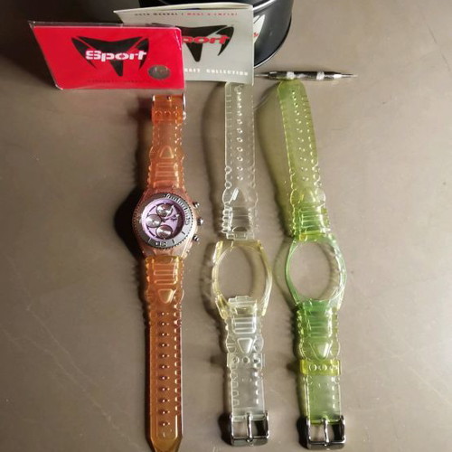 Technomarine Cruise CSX Sport watch used with 3 rubber bracelets