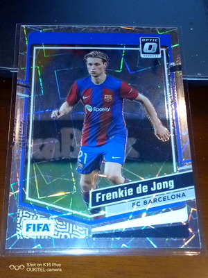 Frenkie De Jong Barcelona prizm holo Optic card 2023-24 like new