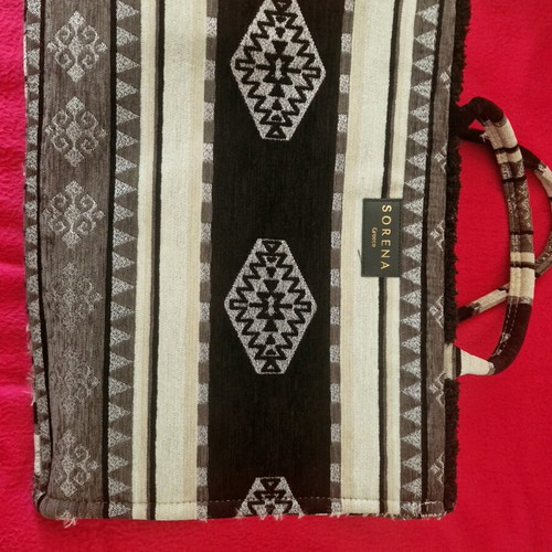 Τσάντα Sorena Handmade χειρός, σαν καινούργια, μαύρη και γκρι