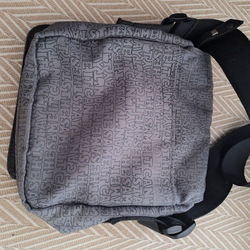 Energie crossbody shoulder bag refurbished, grey