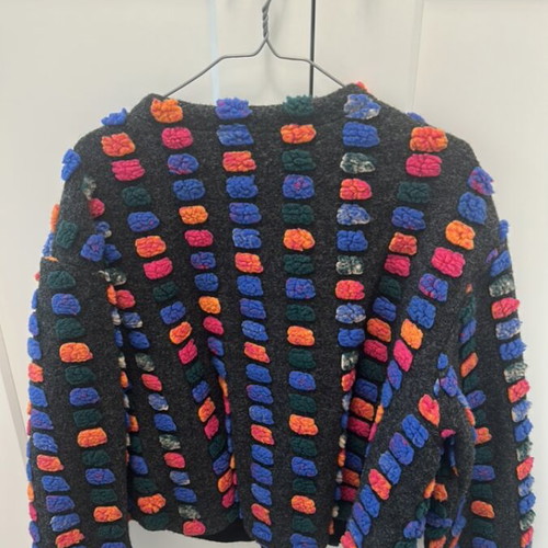 Pepaloves fleece jacket medium, like new, multicolor
