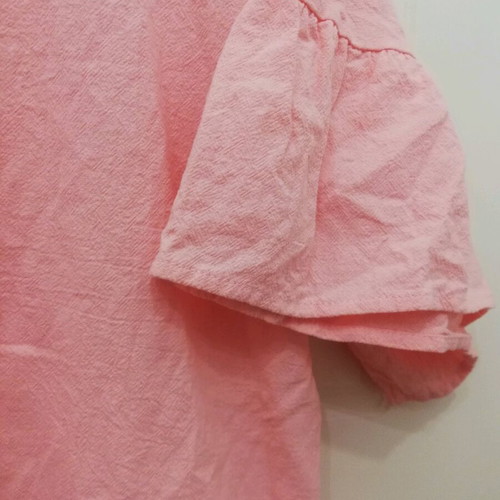 Boho Style Pink Tunic Celio 100% Cotton, New, Oversize 4XL
