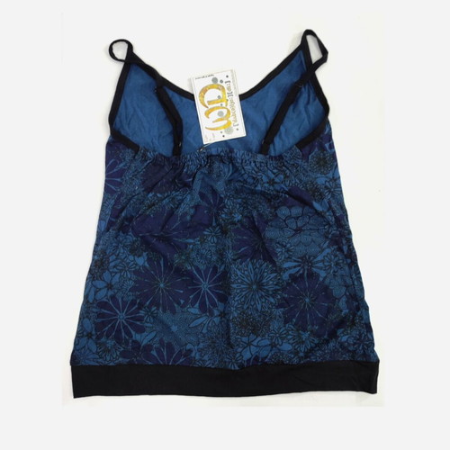 Floral cotton women's top with adjustable straps new, sizes S and M