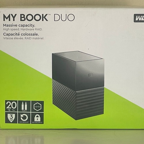 WD My Book Duo enclosure used, without hard drives