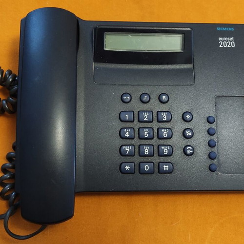 Siemens Euroset 2020 corded office phone used, black