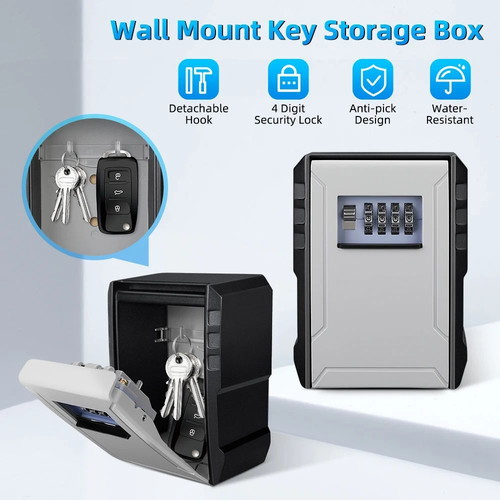 Large Key Box New Heavy-Duty With Code For Airbnb Booking