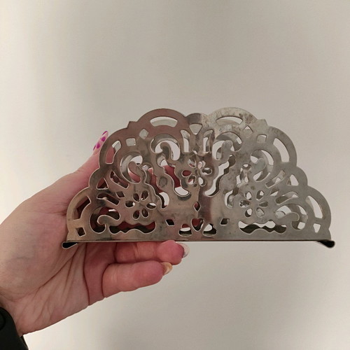 Napkin holder used with wear