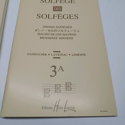 Solfeges Lemoine 3A new music student book