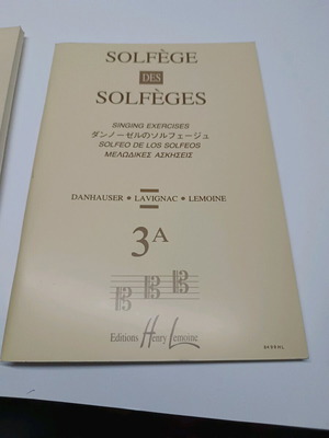 Solfeges Lemoine 3A new music student book