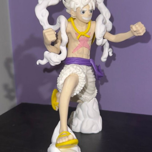 3D Printed Luffy Gear 5 Figure One Piece made to order