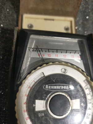 Vintage light meter used