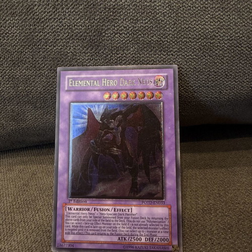 Yu-Gi-Oh Elemental Hero Dark Neos 1st Edition Ultimate Rare card like new