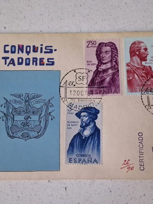 Conquistadores de Nueva Granada Φάκελος Πρώτης Ημέρας 1961 Ισπανία καινούργιο