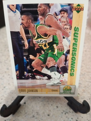 Κάρτα μπάσκετ Eddie Johnson 1991-92 Upper Deck νέα