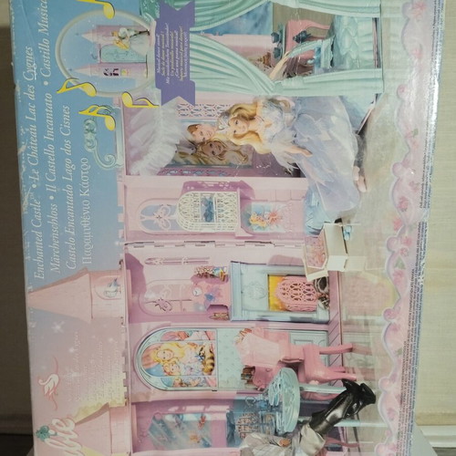 Barbie Fairy Tale Castle Swan Lake used