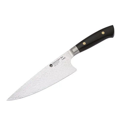 KATAHIRO KUBOTA Sense 8" Chef Knife Damascus with Ebony Handle New