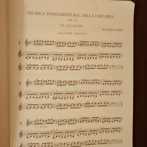 Tecnica Fondamentale della Chitarra Vol. II used