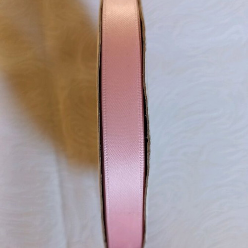 Pink satin ribbon new 12 mm, 50 meters