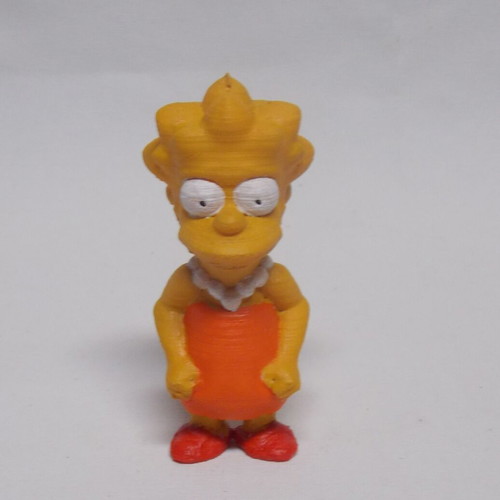 The Simpsons figure like new, 3D printed and hand painted