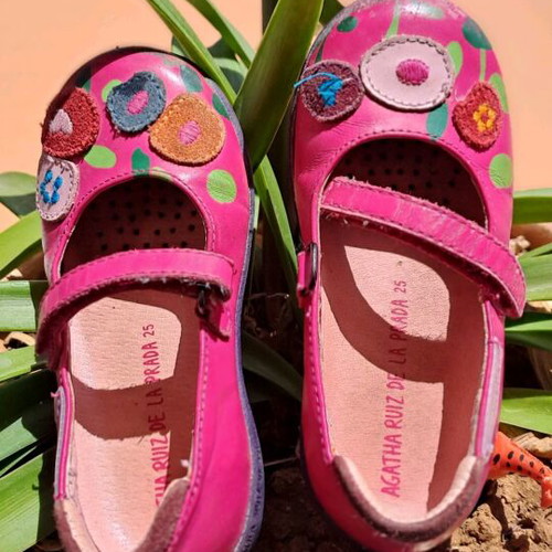 Ballerina shoes used, size 25, multicolor