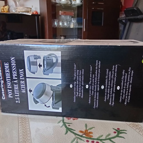 Serving thermos jug used 2.5 liters