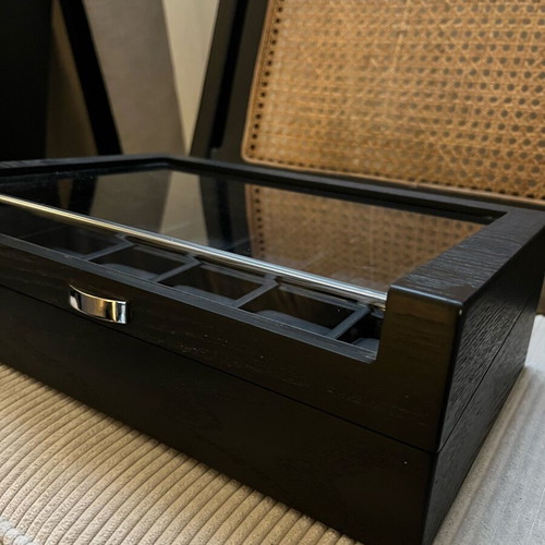 Watch box display Trendhim like new, black wood veneer for 10 watches