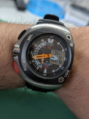 Citizen Promaster Aqualand Eco-Drive watch used
