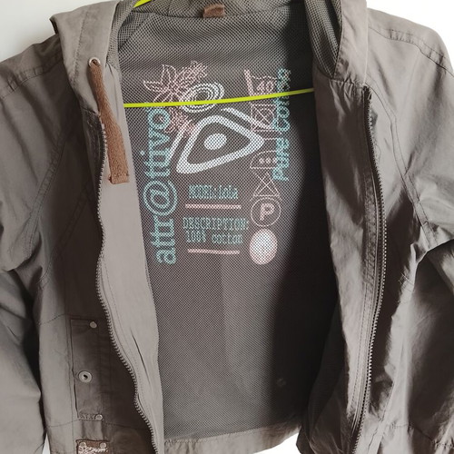 Attrattivo women's jacket used, three seasons, size S, khaki