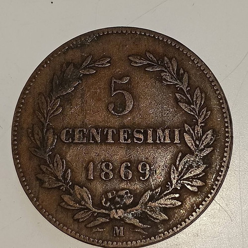 San Marino 5 Centesimi 1869 like new