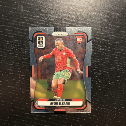 Ayoub El Kaabi 2026 Panini Prizm FIFA World Cup RC card new